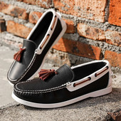 Spalvų atitikimo bateliai Vyriški asmeniniai Mocassin Minkštos odos plokščiapadžiai Viską atitinkantys laisvalaikio batai Slip-On vairavimo batai vaikščiojimo batai valtis