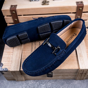 Мъжки обувки Мокасини Мъжки висококачествени велурени обувки Fashion Drive Удобни класически ежедневни обувки тип лодка Мъжки италиански обувки Ретро дишащи