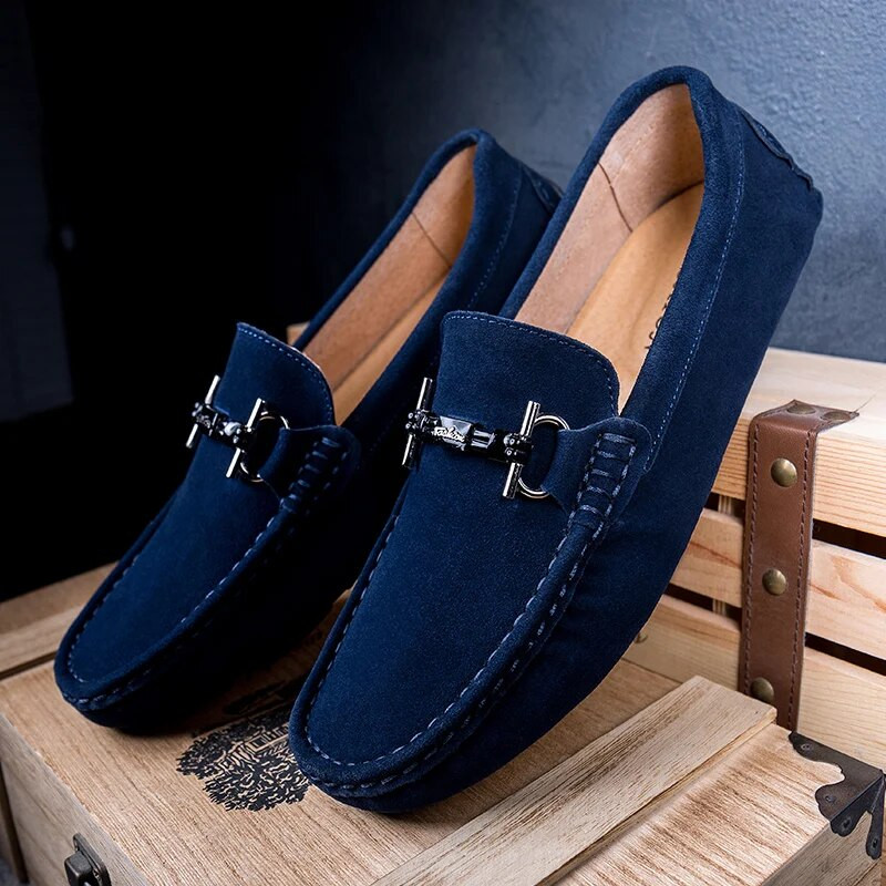 Vyriški batai Loafers Vyriški Aukštos kokybės zomšiniai batai Fashion Drive Patogūs klasikiniai laisvalaikio batai Vyriški itališki batai Retro kvėpuojantys