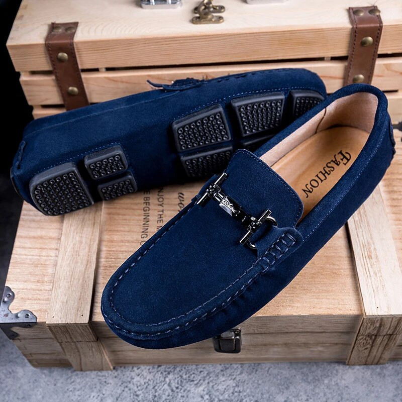 Vyriški batai Loafers Vyriški Aukštos kokybės zomšiniai batai Fashion Drive Patogūs klasikiniai laisvalaikio batai Vyriški itališki batai Retro kvėpuojantys