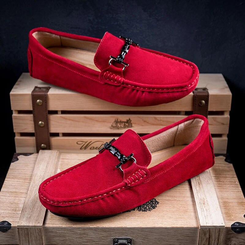 Vyriški batai Loafers Vyriški Aukštos kokybės zomšiniai batai Fashion Drive Patogūs klasikiniai laisvalaikio batai Vyriški itališki batai Retro kvėpuojantys