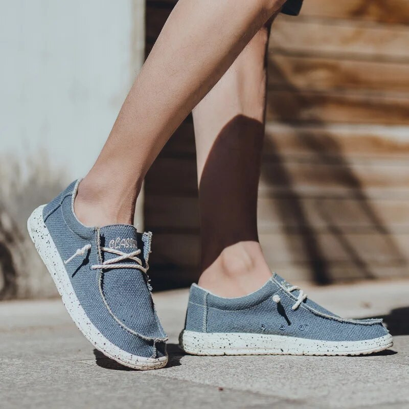 2023. aasta uued suvised meeste lõuendist kingad Kerged, hingavad pehmed libisevad vabaajajalatsid Moodsad rannapuhkuse jalapüksid, suur suurus 48