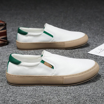 2023 Hot casual ανδρικά παπούτσια Μόδα Πράσινη καμβά Loafers αναπνεύσιμα slip-on ανδρικά παπούτσια Flats πάνινα παπούτσια Άνετα ανδρικά παπούτσια
