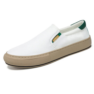 2023 Kuumad vabaajajalatsid Mood Rohelised Lõuend Loaferid Hingavad Slip-On Kingad Meeste Lamedad tossud Mugavad sõidujalatsid Meeste