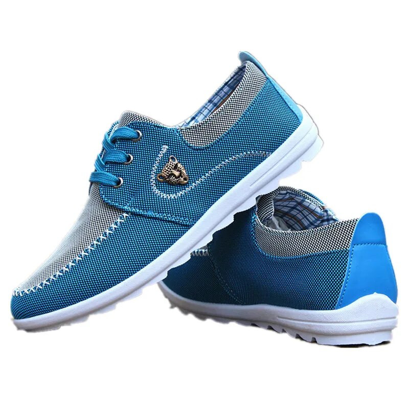 Kevad-sügis meeste vabaajajalatsid Hingavad kerged sõidujalatsid Kvaliteetsed lõuendist paadikingad Meeste lamedad jalanõud, suured