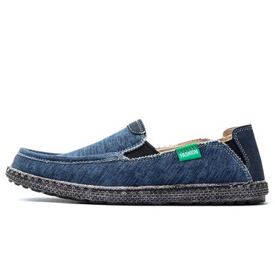 Suvised hingavad meeste lõuendist kingad Loafers Meeste tossud Mood vabaaja meeste kingad Kerged lamedad Mehed, kes sõidavad Zapatot suures suuruses