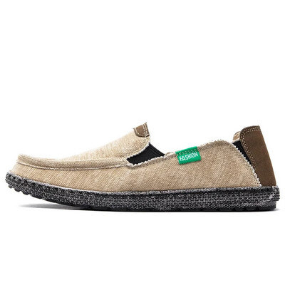 Suvised hingavad meeste lõuendist kingad Loafers Meeste tossud Mood vabaaja meeste kingad Kerged lamedad Mehed, kes sõidavad Zapatot suures suuruses