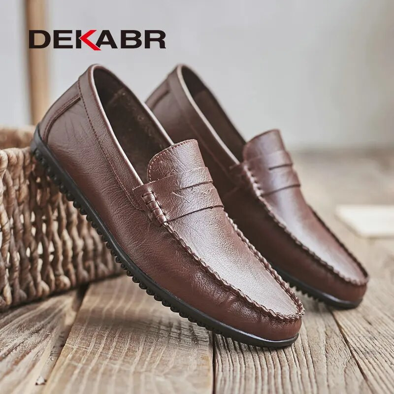 DEKABR Ανδρικά Παπούτσια Loafers Νέα Άνοιξη και Καλοκαίρι Άνετα Ανδρικά Flat Μόδα Ανδρικά παπούτσια Μοκασίνια Ανδρικά παπούτσια Casual Παπούτσια Μέγεθος 37~46