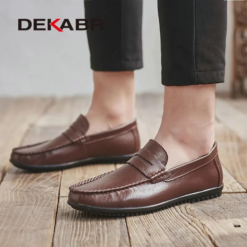 DEKABR Ανδρικά Παπούτσια Loafers Νέα Άνοιξη και Καλοκαίρι Άνετα Ανδρικά Flat Μόδα Ανδρικά παπούτσια Μοκασίνια Ανδρικά παπούτσια Casual Παπούτσια Μέγεθος 37~46