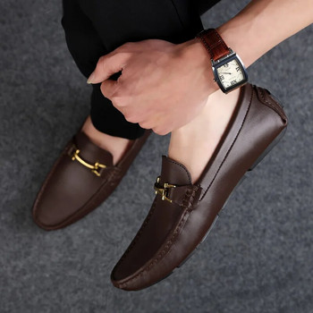 Италиански ръчно изработени обувки  Висококачествени мокасини Слипони Мъжки ежедневни обувки Висококачествени мокасини Мъжки бизнес обувки