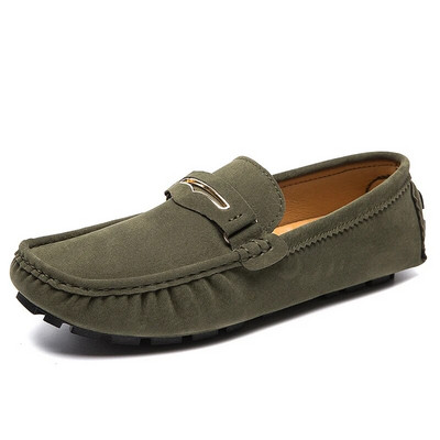 Ανδρικά δερμάτινα σουέτ παπούτσια casual μονόχρωμα ανδρικά loafers Άνετα μοκασίνια αναπνεύσιμα παπούτσια οδήγησης Απλά παπούτσια Lazy