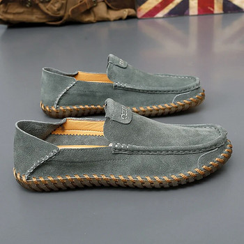 Suede Leather Ανδρικά Loafers Super Soft Casual Ανδρικά παπούτσια Slip On Ανδρικά Μοκασίνια Plus Size 38-47 Tenis Masculinos