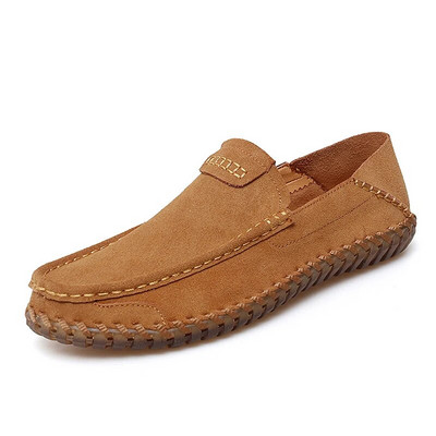 Suede Leather Ανδρικά Loafers Super Soft Casual Ανδρικά παπούτσια Slip On Ανδρικά Μοκασίνια Plus Size 38-47 Tenis Masculinos