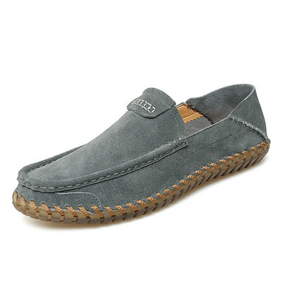 Suede Leather Ανδρικά Loafers Super Soft Casual Ανδρικά παπούτσια Slip On Ανδρικά Μοκασίνια Plus Size 38-47 Tenis Masculinos