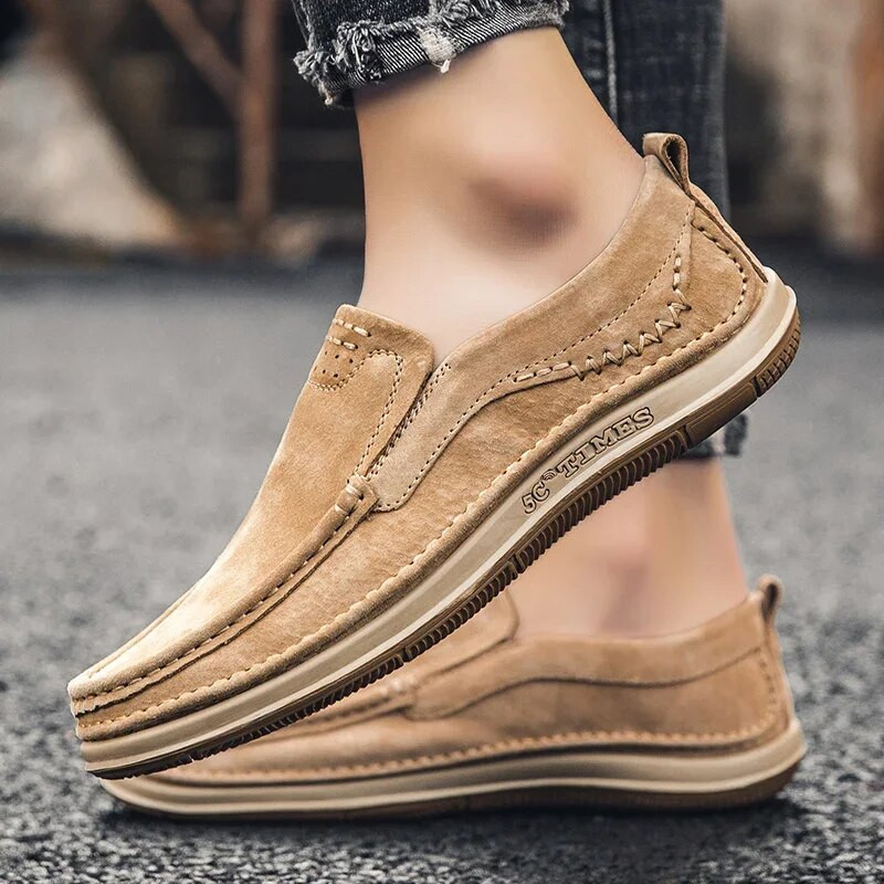 Ανδρικά Loafers Υψηλής ποιότητας Δερμάτινα Casual Παπούτσια για Άντρες Πολυτελής οδήγηση Άνετα Soft Flats Αθλητικά Χειροποίητα Παπούτσια Ανδρικά Μοκασίνια