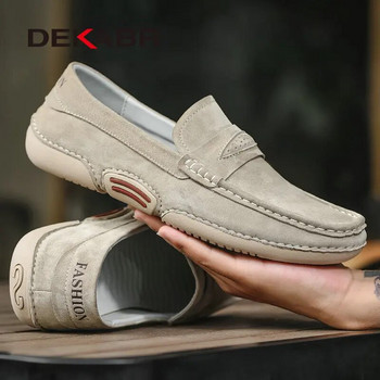 DEKABR καλοκαιρινά ανδρικά casual παπούτσια πολυτελείας μάρκας ανδρικά Loafers Μοκασίνια αναπνεύσιμη τσάντα σε παπούτσια οδήγησης ιταλικού στιλ