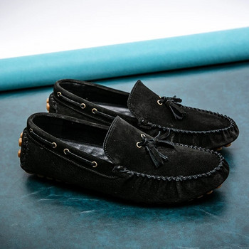 Νέα Ανδρικά Loafers Μαλακά Μοκασίνια Καλοκαιρινά Ανδρικά Παπούτσια Υψηλής Ποιότητας Ανδρικά Παπούτσια Casual Suede Leather Driving Flats Ιταλικά παπούτσια για περπάτημα