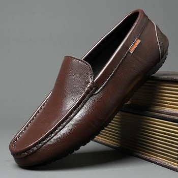 Ежедневни мъжки обувки Италианска марка Официални мъжки мокасини Мокасини Дишащи меки обувки за шофиране плюс размер 47
