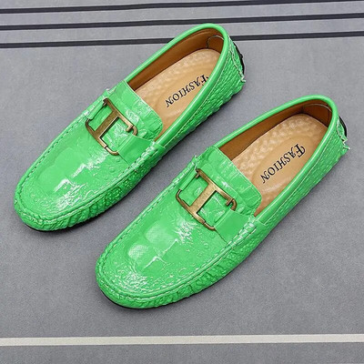 Loafers Driving Party Loafer παπούτσια Μεγάλο μέγεθος 36-48 ανδρικά μοκασίνια Slip On Luxury Loafers Πράσινα παπούτσια
