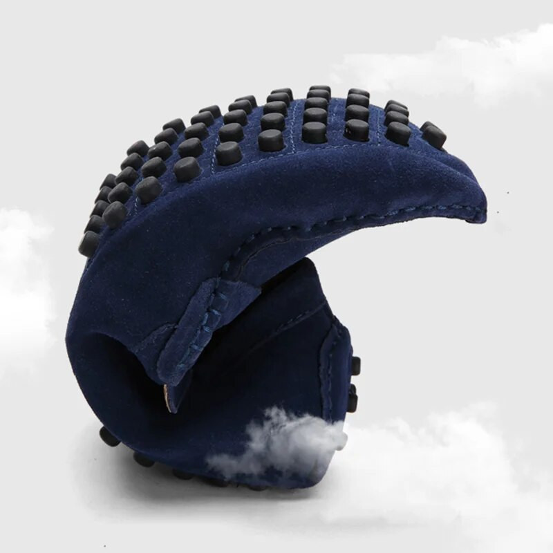 Karvės odiniai „Penny Loafers“ Vyriški dideli zomšiniai odiniai vairavimo batai „Kvėpuojantys plokščiapadžiai“ Minkšti vyriški mokasinai Dizaineriniai vyriški laisvalaikio batai