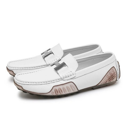 Veľké, kvalitné, originálne pánske mokasíny, veľkosť 48, nové, 2023, zelené pánske značkové ležérne kožené topánky, nazúvacie pánske šoférske topánky