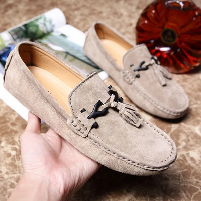 Suvine uustulnuk Ärimehed Sõitvad Pässud Moekingad Meestele Vabaaja Mokassiinid Meeste kingad Kaubamärk Tassel Lamedad seemisnahast kingad Mees