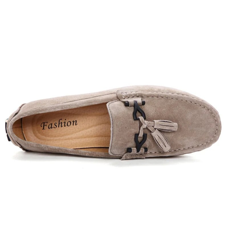 Suvine uustulnuk Ärimehed Sõitvad Pässud Moekingad Meestele Vabaaja Mokassiinid Meeste kingad Kaubamärk Tassel Lamedad seemisnahast kingad Mees