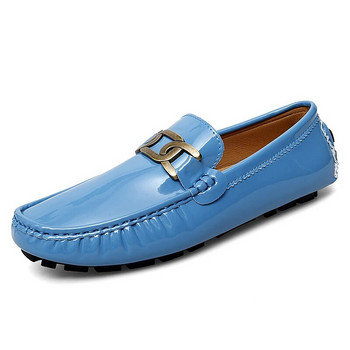 Модни мъжки мокасини Голям размер 35-48 Мокасини с приплъзване Мъжки обувки за шофиране Кожени дизайнерски шивашки обувки за мързел Ежедневни обувки за ходене