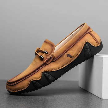 Δερμάτινα casual αθλητικά παπούτσια για άντρες Καλοκαιρινά Loafers Παπούτσια οδήγησης Comfort Slip σε μοκασίνια Επώνυμα Luxury Ανδρικά παπούτσια φορέματος