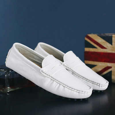 Ανδρικά παπούτσια Loafers Split δερμάτινα μοκασίνια μόδας Υψηλής ποιότητας casual δερμάτινα παπούτσια Soft Flats Comfort Ανδρικά παπούτσια οδήγησης