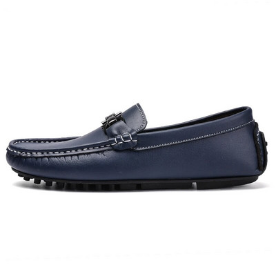 Rankų darbo vyriški laisvalaikio batai Prabangūs prekės ženklo 2023 Vyriški Loafers Mocasins Patogūs kvėpuojantys slydimo juodi vairavimo batai