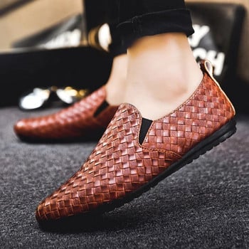 2022 Νέα Ανδρικά Casual Παπούτσια Μόδα Φωτεινά Ανδρικά Loafers Μοκασίνια Αναπνέει σε μαύρα παπούτσια οδήγησης συν μέγεθος Zapatillas Hombre