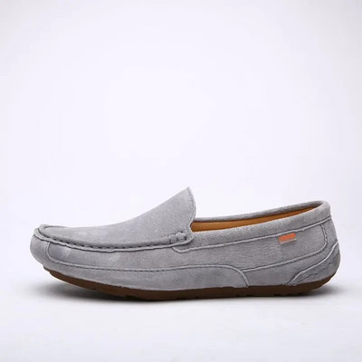 Μόδα ανδρικά σουέτ δερμάτινα παπούτσια casual ιταλικά μαλακά ανδρικά loafers Χειροποίητα μοκασίνια αναπνεύσιμα παπούτσια οδήγησης σε σκάφος flats