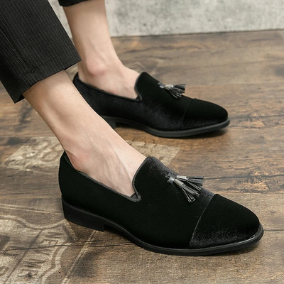Kvaliteetsed Slip-on Rohelised Loafers Meeste Tutt Pehmest Nahast Mokassiin Lamedad Kõndimisjalatsid Meeste Kingad Vabaajajalatsid Nubuknahast kingad