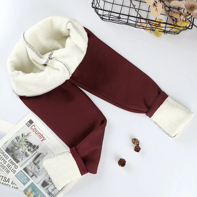 Velvet Winter Leggins naiste ühevärvilised paksud püksid