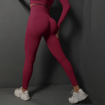 Безшевни клинове за фитнес Дамски панталони за йога Секси панталони с висока талия Booty Lifting Leggings Панталони Дамско спортно облекло Фитнес облекло