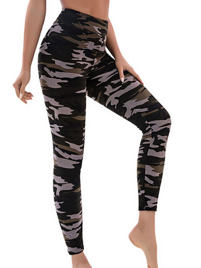 CUHAKCI Camouflage Printed Γυναικεία Κολάν Fitness Leggins Gym Υψηλό ελαστικό Skinny Army Green Jegging Sport Pencil Παντελόνι Νέο