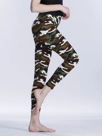 CUHAKCI kamuflaažitrükiga naiste retuusid Fitness leggins Jõusaal kõrge elastsusega kõhn Army Green Jegging spordipliiatspüksid Uus