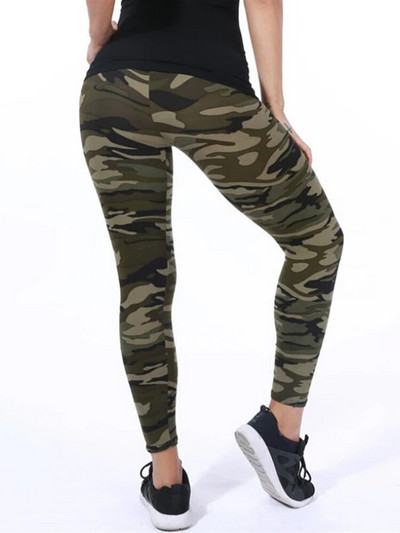 CUHAKCI kamuflaažitrükiga naiste retuusid Fitness leggins Jõusaal kõrge elastsusega kõhn Army Green Jegging spordipliiatspüksid Uus