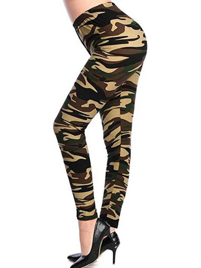 CUHAKCI kamuflaažitrükiga naiste retuusid Fitness leggins Jõusaal kõrge elastsusega kõhn Army Green Jegging spordipliiatspüksid Uus