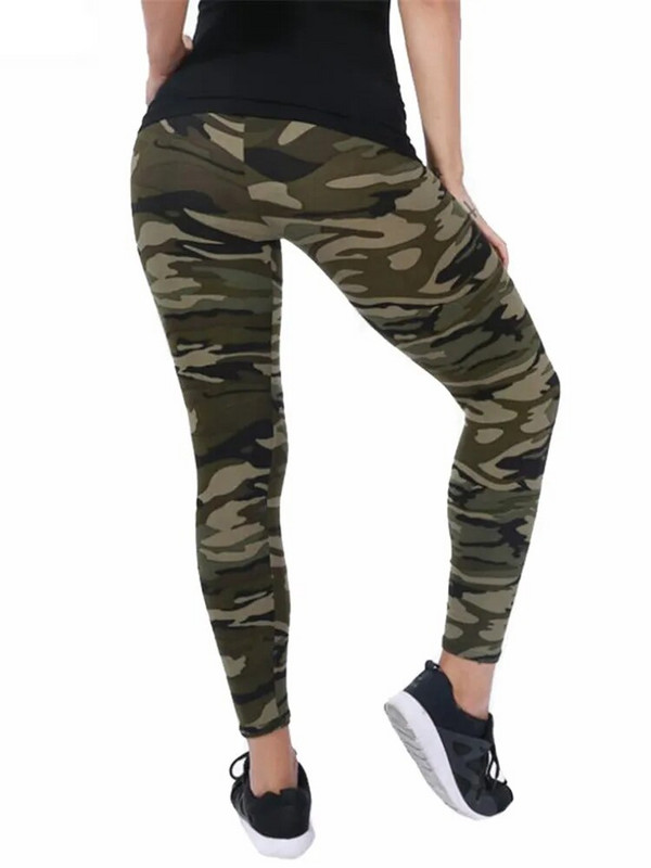 CUHAKCI kamuflaažitrükiga naiste retuusid Fitness leggins Jõusaal kõrge elastsusega kõhn Army Green Jegging spordipliiatspüksid Uus