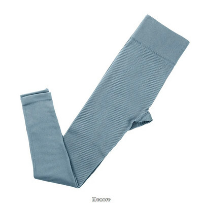 Seksikad soonikuga triibulised retuusid Naiste õmblusteta kootud jooga spordiretuusid Fitnessiks Slim Push Up Scrunch Leggins jõusaali treeningpüksid