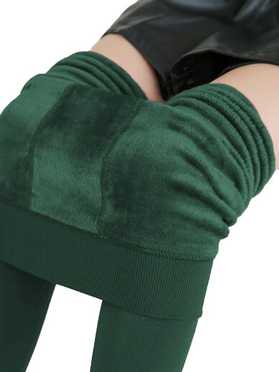 Χειμερινό κολάν πλέξιμο βελούδινο casual κολάν Νέο ψηλό ελαστικό χοντρό γυναικείο ζεστό μαύρο παντελόνι Skinny παντελόνι για γυναίκες κολάν