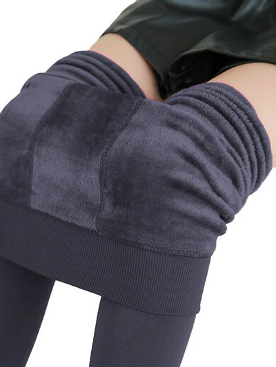 Χειμερινό κολάν πλέξιμο βελούδινο casual κολάν Νέο ψηλό ελαστικό χοντρό γυναικείο ζεστό μαύρο παντελόνι Skinny παντελόνι για γυναίκες κολάν