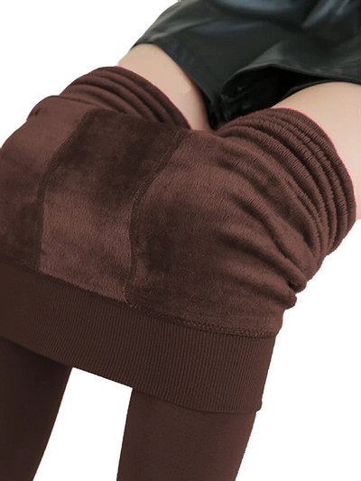 Χειμερινό κολάν πλέξιμο βελούδινο casual κολάν Νέο ψηλό ελαστικό χοντρό γυναικείο ζεστό μαύρο παντελόνι Skinny παντελόνι για γυναίκες κολάν