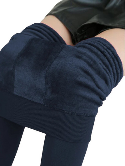 Χειμερινό κολάν πλέξιμο βελούδινο casual κολάν Νέο ψηλό ελαστικό χοντρό γυναικείο ζεστό μαύρο παντελόνι Skinny παντελόνι για γυναίκες κολάν