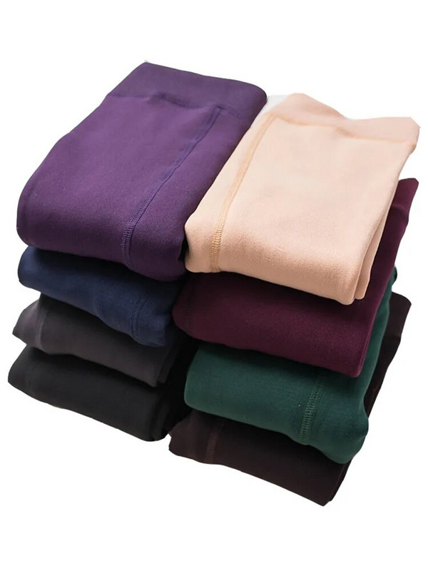 Χειμερινό κολάν πλέξιμο βελούδινο casual κολάν Νέο ψηλό ελαστικό χοντρό γυναικείο ζεστό μαύρο παντελόνι Skinny παντελόνι για γυναίκες κολάν