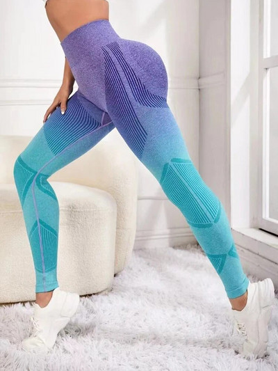 Fitnesa Joga Leggins Sieviešu Bikses Sports Bezšuvju Push Up Legingi Sieviešu ar augstu vidukli Legingi Zābaki Zeķubikses Vingrošanas Apģērbs Sporta zāle