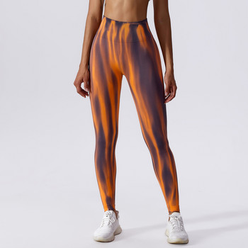 Tie Dye Fitness Leggings Γυναικεία παντελόνια γιόγκα Knead Buttocks Leggings Άσκηση Γλουτών Γυμναστήριο χωρίς ραφή κολάν γιόγκα για γυναίκες