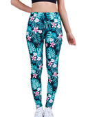 CUHAKCI Mood Naiste säärised Kaunid Lehed Lilleprinter Kõrge vöökohaga jeggings Stretch Pant Seksikas kuum allahindlus Rõivad Mujer